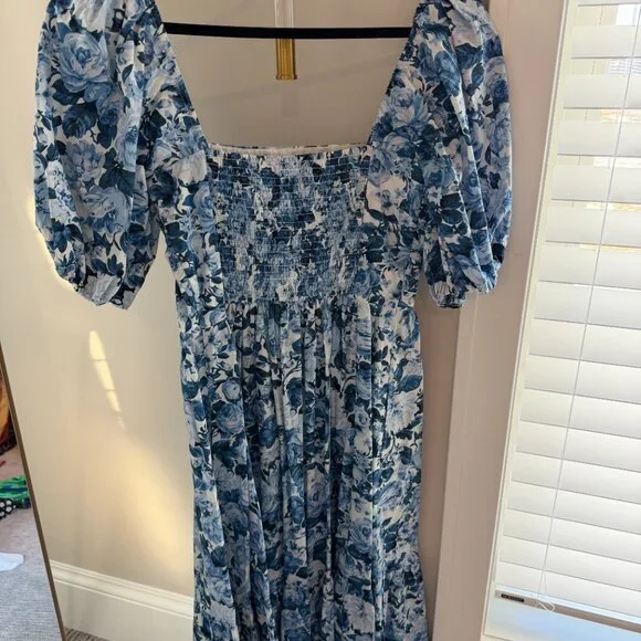 Abercrombie & Fitch Emerson Blue Floral Dress - Picture 5 of 6